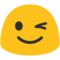 Winking Face emoji on Google